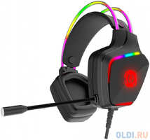 CANYON Darkless GH-9A, RGB gaming headset with Microphone, Microphone frequency response: 20HZ~20KHZ, ABS+ PU leather, USB*1*3.5MM jack plug, 2.0M PV