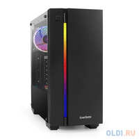 Корпус Miditower ExeGate EVO-9201-EVO800 (ATX, БП EVO800RGB с вент. 12см, с окном, 2*USB+1*USB3.0, HD аудио, черный, 1 вент. с RGB подсветкой) (EX296076RUS)