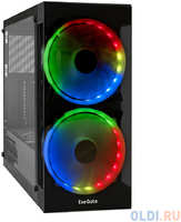 Корпус Miditower ExeGate i3 MATRIX-EVO800 (ATX, EVO800RGB 12см, 2*USB+1*USB3.0, HD аудио, 2 вент. 18см с RGB подсветкой, пылевые фильтры, пере