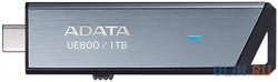 ADATA Флеш Диск A-DATA 1TB Elite UE800, USB 3.2 / TypeC, Серый, металлич.1000 / 1000 Mb / s