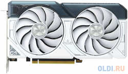 Видеокарта Asus PCI-E 4.0 DUAL-RTX4060TI-O8G-WHITE NVIDIA GeForce RTX 4060TI 8192Mb 128 GDDR6 2565/18000 HDMIx1 DPx3 HDCP Ret
