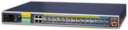 Коммутатор/ PLANET IGS-6325-20S4C4X IP30 19″ Rack Mountable Industrial L3 Managed Core Ethernet Switch, 14*100/1G SFP with 4 shared 10/100/1000T