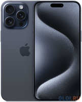 Смартфон Apple A3108 iPhone 15 Pro Max 512Gb синий титан моноблок 3G 4G 2Sim 6.7″ 1290x2796 iOS 17 48Mpix 802.11 a / b / g / n / ac / ax NFC GPS Protect (MU2W3ZA/A)