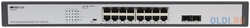 Unmanaged Switch 16x1000Base-T PoE, 2x1000Base-X SFP, PoE Budget 200W, Long-range PoE up to 250m, 19″ w/brackets