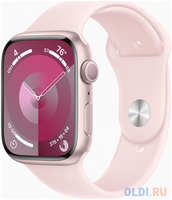 Смарт-часы Apple Watch Series 9 A2980 45мм корп. Sport Band рем. разм.брасл.:M/L (MR9H3ZP/A)