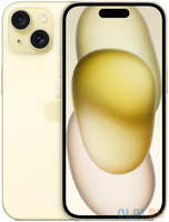 Смартфон Apple A3092 iPhone 15 128Gb желтый моноблок 3G 4G 2Sim 6.1″ iOS 17 802.11 a / b / g / n / ac / ax NFC GPS (MTLF3CH/A)