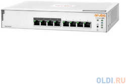 JL811A HPE Коммутатор Aruba Instant On 1830 8G Web-managed 4p Class4 PoE 65W fanless Switch