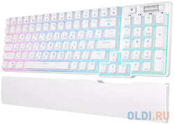 Полноразмерная (96%) механическая клавиатура Royal Kludge RK96 - 3 типа подключения, 96 клавиш, белая, переключатели RK