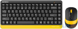 Клавиатура + мышь A4Tech Fstyler FG1110 клав:/ мышь:/ USB беспроводная Multimedia (FG1110 BUMBLEBEE)