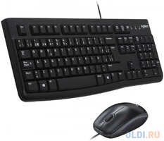 Клавиатура + мышь Logitech MK120 клав:черный мышь:черный / серый USB (920-002562)