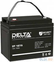 Аккумуляторная батарея Delta DT 1275 напряжение 12В, емкость 75Ач (259х169х213mm)