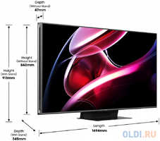 Телевизор LED Hisense 65″ 65UXKQ 4K Ultra HD 120Hz DVB-T DVB-T2 DVB-C DVB-S DVB-S2 USB WiFi Smart TV