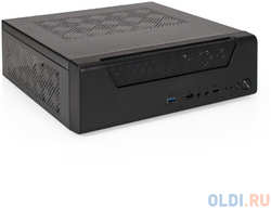 Корпус Desktop ExeGate FL-102 (mini-ITX, без БП, 2*USB+1*USB3.0, аудио, черный) (EX294018RUS)