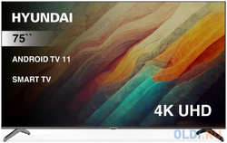 Телевизор LED Hyundai 75 H-LED75BU7006 Android TV Frameless 4K Ultra HD 60Hz DVB-T DVB-T2 DVB-C DVB-S DVB-S2 USB WiFi Smart TV
