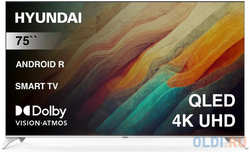 Телевизор QLED Hyundai 75″ H-LED75QBU7500 Android TV Frameless / 4K Ultra HD 60Hz DVB-T DVB-T2 DVB-C DVB-S DVB-S2 USB WiFi Smart