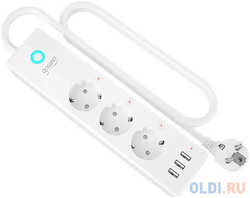 Умный сетевой фильтр Gosund Smart plug, 3 USB outlet, total 3.1A 3 sockets seperate controlled