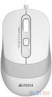 Мышь A4Tech Fstyler FM10S белый / серый оптическая (1600dpi) silent USB (4but) (FM10S USB WHITE)