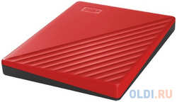 Внешний жесткий диск 2.5″ 5 Tb USB 3.2 Gen1 Western Digital WD My Passport красный