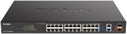 Коммутатор D-Link DGS-1100-26MPPV2/A3A 24G 2SFP 24PoE 90W управляемый