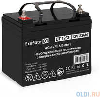 Аккумуляторная батарея ExeGate DT 1233 (12V 33Ah, под болт М6) (EX282974RUS)