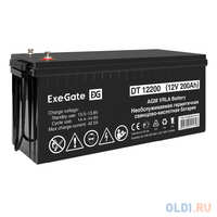Аккумуляторная батарея ExeGate DT 12200 (12V 200Ah, под болт М8) (EX282991RUS)