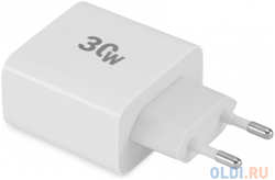 Сетевое зарядное устройство Digma DGW3D, USB-C + USB-A, 3A, [dgw3d0f110wh]