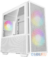 Deepcool CH360 WH без БП, боковое окно (закаленное стекло), 2x140мм ARGB LED вентилятор спереди и 1x120мм ARGB LED вентилятор сзади, белый, mATX