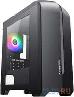Компьютерный корпус, без блока питания mATX /  Gamemax Centauri BG H601 mATX case, black, w / o PSU, w / 1xUSB3.0+1xUSB2.0+HD-Audio, w / 1x12mm Blue Led fan
