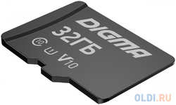 Флеш карта microSDHC 32GB Digma CARD10 V10 + adapter (DGFCA032A01)