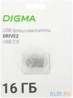 Флеш Диск Digma 16Gb DRIVE2 DGFUM016A20SR USB2.0