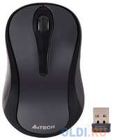 Мышь A4Tech G3-280NS серый / черный оптическая (1200dpi) silent беспроводная USB для ноутбука (2but)