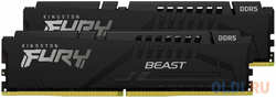 Оперативная память для компьютера Kingston FURY Beast DIMM 16Gb DDR5 5600 MHz KF556C40BBK2-16