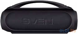 Мобильные колонки Sven PS-380 2.0 чёрные (2x20W, IPx5, USB, Bluetooth, FM-радио, LED-подсветка, ручка, 3000 мA ) (SV-021290)