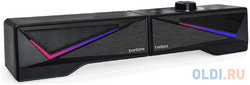 Саундбар-Акустическая система 2.0 ExeGate Allegro 170 (питание USB, Bluetooth, 2х3Вт (6Вт RMS), 60-20000Гц, RGB подсветка, с возможностью