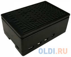 RA509 Корпус ACD Black ABS Case (Install 3010 / 3007 Fans or 3.5 Inch Touch Screen), совместим с креплением VESA Mount, for Raspberry PI 4B
