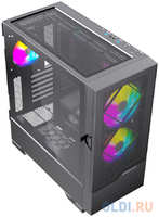 Корпус Powercase Kratos, Tempered Glass,2х140mm +1x120mm ARGB fan+ARGB HUB, E-ATX (CKR-A3)