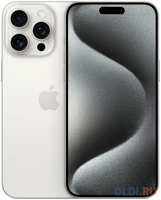Смартфон Apple A3104 iPhone 15 Pro 128Gb белый титан моноблок 3G 4G 2Sim 6.1″ 1179x2556 iOS 17 48Mpix 802.11 a / b / g / n / ac / ax NFC GPS GSM900 / 1800 To (MV923CH/A)