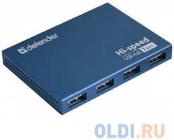 Концентратор USB 2.0 Defender SEPTIMA SLIM (7 портов, БП 2A)