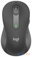 Мышь Logitech M650 L графитовый оптическая (4000dpi) беспроводная BT / Radio USB (4but) (910-006247)