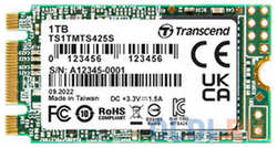 Твердотельный диск 1Tb Transcend 425S, M.2 2242, SATA, 3D TLC [R / W - 550 / 500 MB / s] (TS1TMTS425S)