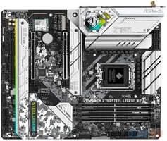 ASRock Z790 STEEL LEGEND WIFI, Socket 1700, Intel®Z790, 4xDDR5-4800, HDMI+DP, 3xPCI-Ex16, 8xSATA3(RAID 0 / 1 / 5 / 10), 5xM.2, 8 Ch Audio, 1x2.5GLan, WiFi, (0+3)xU