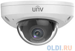 Uniview Видеокамера IP купольная антивандальная, 1/3″ 4 Мп КМОП @ 30 к/с, ИК-подсветка до 30м., LightHunter 0.003 Лк @F1.6, объектив 2.8 мм, WDR