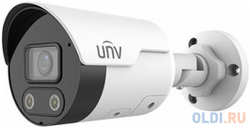 Uniview Видеокамера IP цилиндрическая, 1 / 2.8″ 2 Мп КМОП @ 30 к / с, ColorHunter, ИК-подсветка и подсветка видимого спектра до 30м., EasyStar 0.003 (IPC2122LE-ADF28KMC-WL-RU)