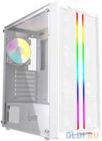 Корпус Powercase Mistral Evo White, Tempered Glass, 1x 120mm PWM ARGB fan + ARGB Strip + 3x 120mm PWM non LED fan, белый, ATX (CMIEW-F4S)