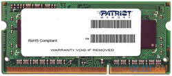 Модуль памяти для ноутбука SODIMM 4GB PC12800 DDR3 PSD34G160081S PATRIOT