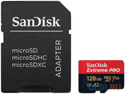 Карта памяти microSDXC 128Gb SanDisk Extreme Pro SDSQXCD-128G-GN6MA