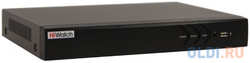 Hikvision 4-х канальный гибридный HD-TVI регистратор c технологией AoC (аудио по коаксиальному кабелю) для аналоговых HD-TVI AHD и CVI камер + 1 IP-канал (до 6