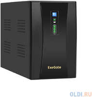 Exegate EX292611RUS ИБП ExeGate SpecialPro UNB-2200.LED.AVR.1SH.2C13.RJ.USB <2200VA / 1300W, LED, AVR,1*Schuko+2*C13, RJ45 / 11, USB, металлический кор