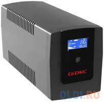 Линейно-интерактивный ИБП ДКС серии Info LCD, 800 ВА/480 Вт, 1/1, 3xIEC C13, USB + RJ45, LCD, 1x8Aч