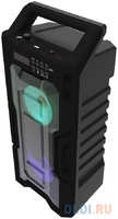 RITMIX SP-830B {дисплей LED, эквалайзер, RGB-подсветка, до 8 часов, микрофонный вход Jack 6,3 мм, 1800 мАч, 7.4 В, microUSB DC 5В 2A, пластик, ч